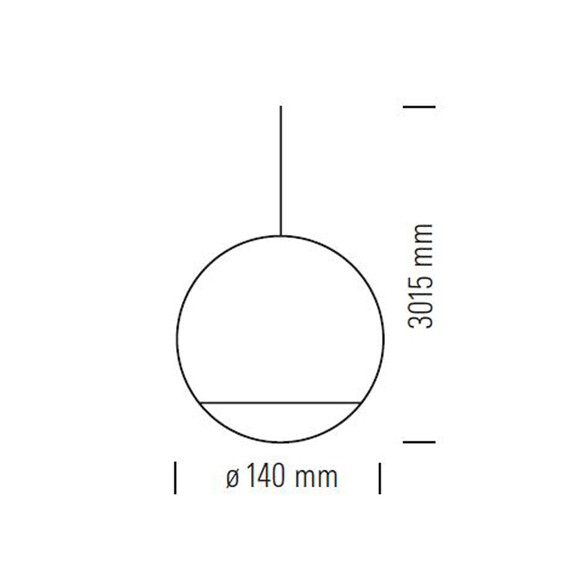 Tecnolumen TRABANT 3 Pendelleuchte  14 cm - SONDERPREIS