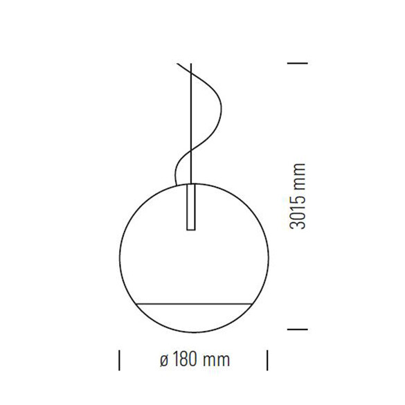 Tecnolumen TRABANT 1 Pendelleuchte  18 cm - SONDERPREIS