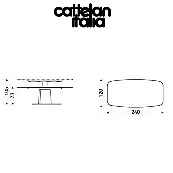 Cattelan Italia AVIATOR KERAMIK LIFT elektrisch hhenverstellbarer Esstisch