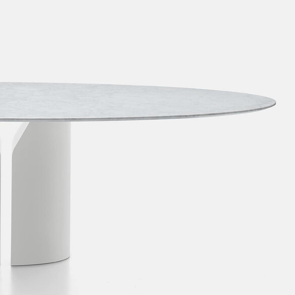 MDF Italia NVL TABLE Designer Tisch  150 cm, Marmorplatte