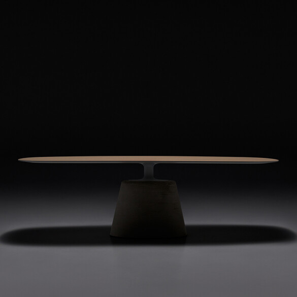 MDF Italia ROCK TABLE MAXI Tisch 210 cm, Holzplatte