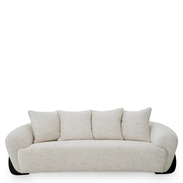 EICHHOLTZ Siderno Sofa 230 cm, Seashell off-white