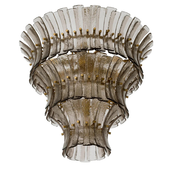 EICHHOLTZ Toscano Kronleuchter  67 cm, Rauchglas