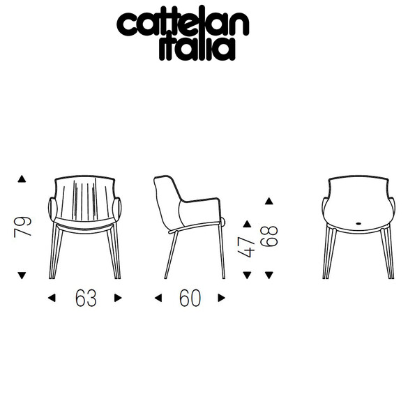 Cattelan Italia RHONDA Designer Stuhl - SONDERPREIS