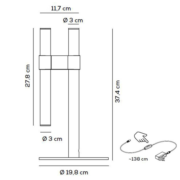 Axolight PARALELA LED Tischleuchte