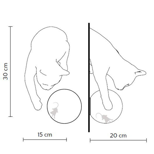 Karman MAOO Wandleuchte mit Katzenkorpus