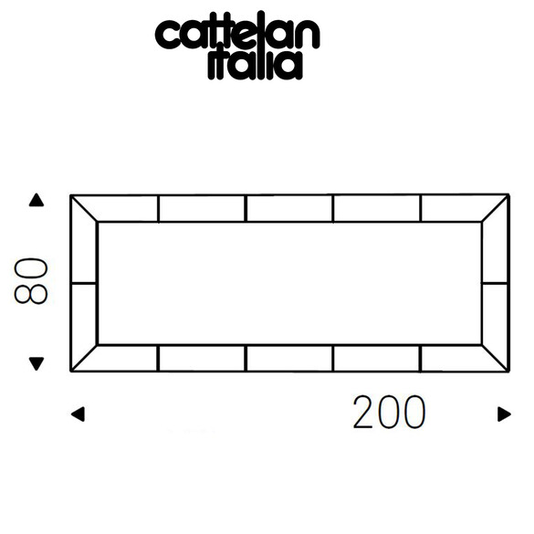 Cattelan Italia REGAL Wandspiegel 200x80 cm - SONDERPREIS