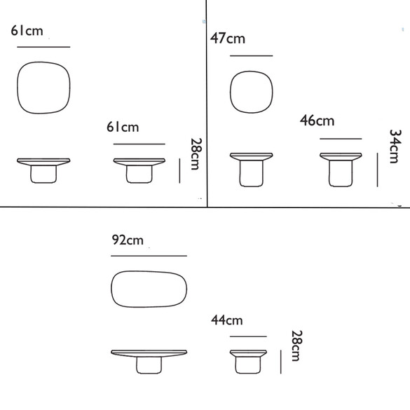 Moooi Obon Table Designer Couch- & Beistelltisch aus Keramik