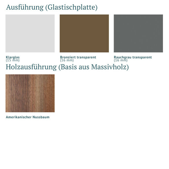 Bonaldo HIPPOS WOOD Designer Esstisch mit Glasplatte