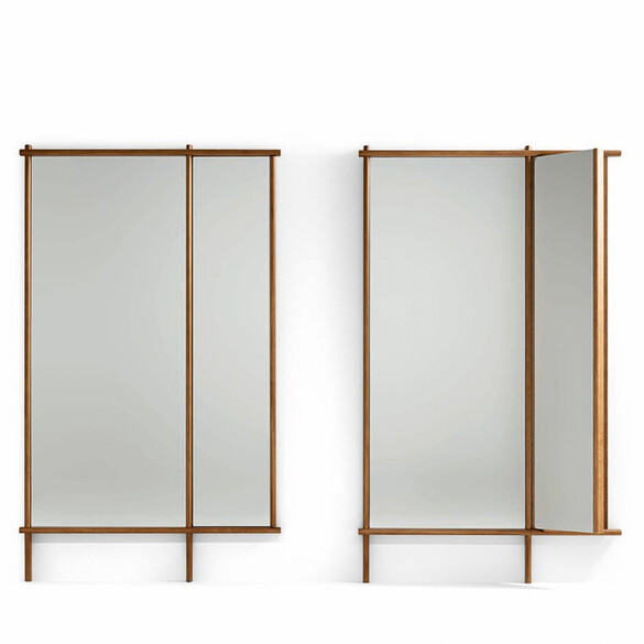 Bonaldo ISOLA MIRROR Designer Wandspiegel aus Massivholz