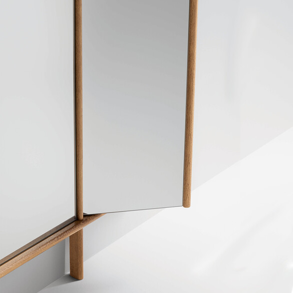 Bonaldo ISOLA MIRROR Designer Wandspiegel aus Massivholz