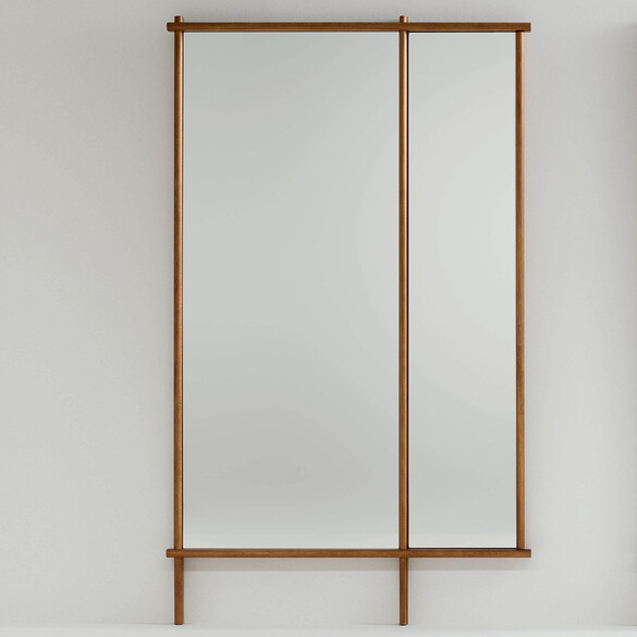 Bonaldo ISOLA MIRROR Designer Wandspiegel aus Massivholz