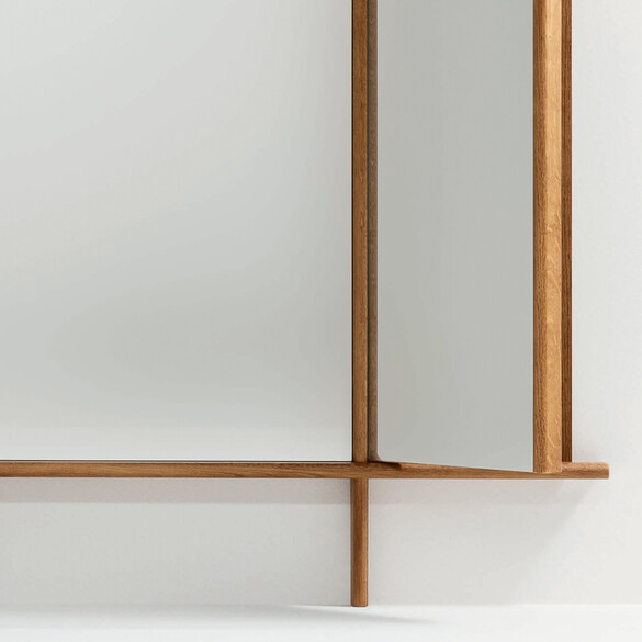 Bonaldo ISOLA MIRROR Designer Wandspiegel aus Massivholz