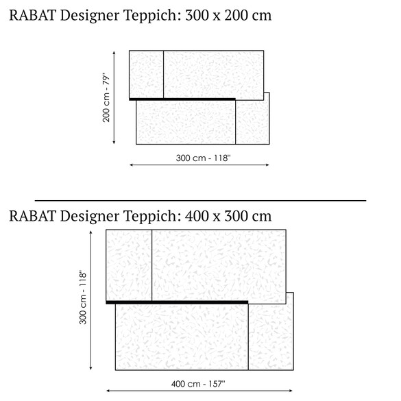 Bonaldo RABAT Designer Teppich