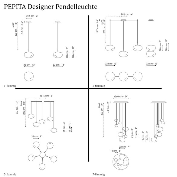 Bonaldo PEPITA Designer Pendelleuchte