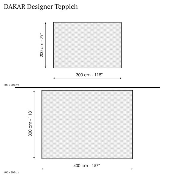 Bonaldo DAKAR Designer Teppich