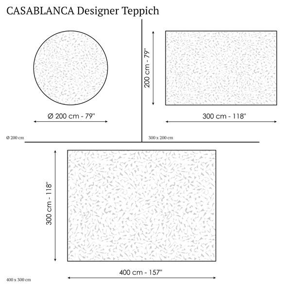 Bonaldo CASABLANCA Designer Teppich