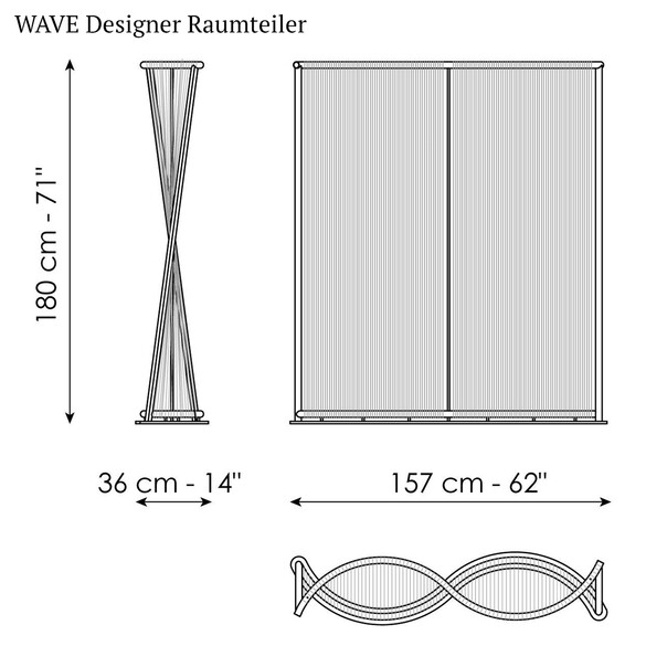 Bonaldo WAVE Designer Raumteiler