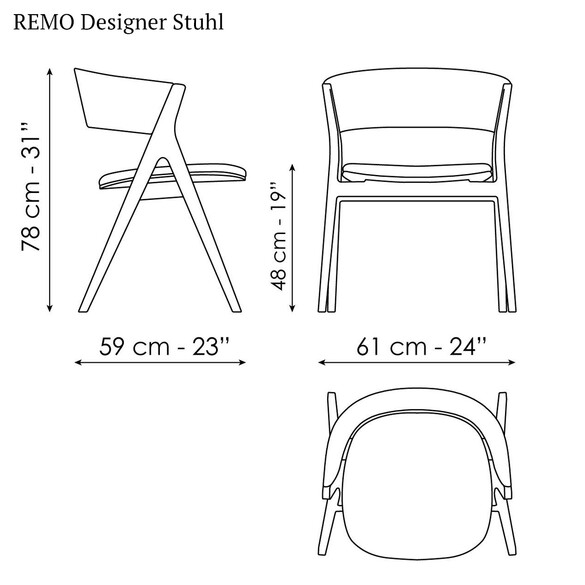 Bonaldo REMO Designer Stuhl