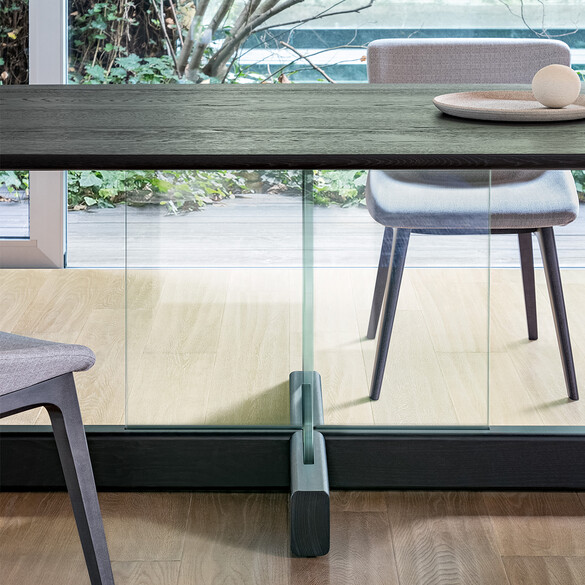 Bonaldo CROSS TABLE GLASS Esstisch 200 cm