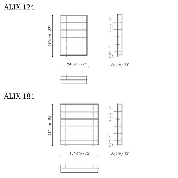 Bonaldo ALIX Designer Wand- & Bcherregal