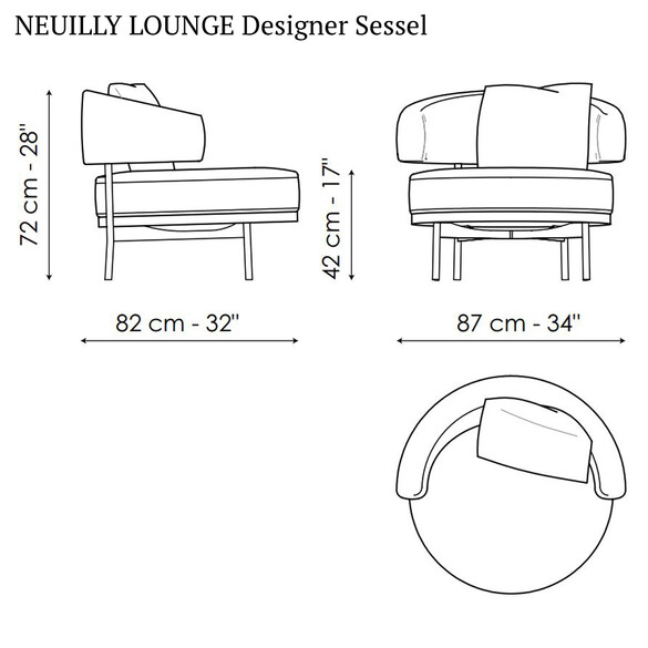 Bonaldo NEUILLY LOUNGE Designer Sessel