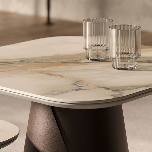 Cattelan Italia ALBERT KERAMIK S Beistell- und Couchtisch mit Keramikplatte