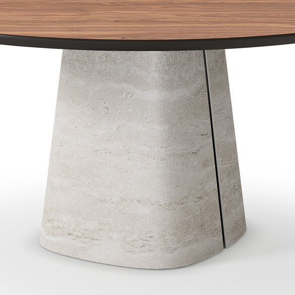 Cattelan Italia RADO KERAMIK WOOD ROUND Esstisch