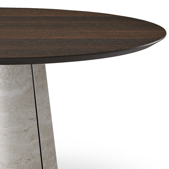 Cattelan Italia RADO KERAMIK WOOD ROUND Esstisch