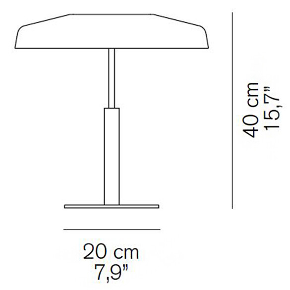 Oluce DORA 271 LED-Tischleuchte