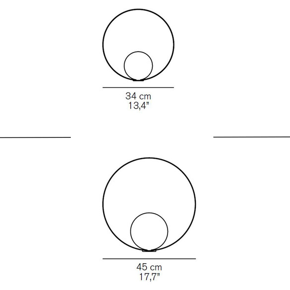 Oluce SIRO 287/288 LED-Tisch- & Bodenleuchte