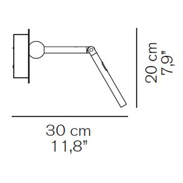 Oluce CALAMAIO 798 LED-Wandleuchte