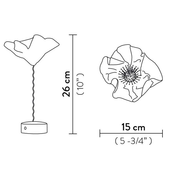 Slamp LAFLEUR BATTERY Led-Tischleuchte - SONDERPREIS