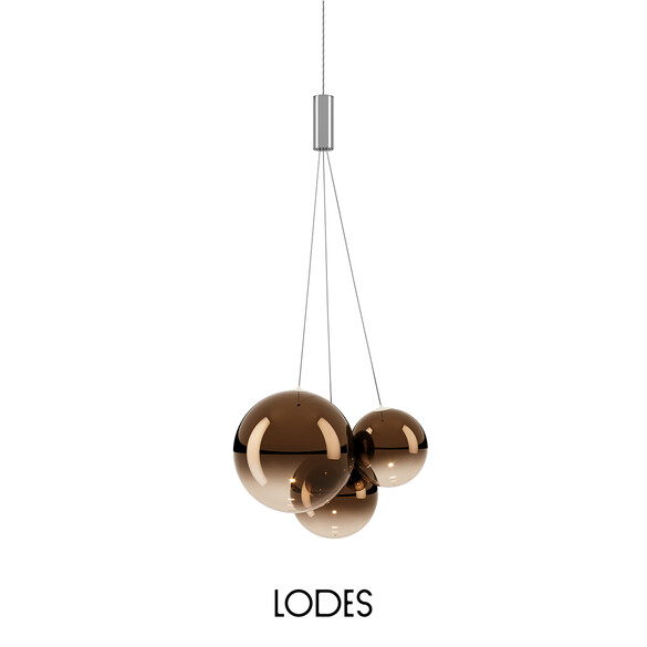 Lodes RANDOM LED-Pendelleuchte, 1-flammig in Bronze - SONDERPREIS