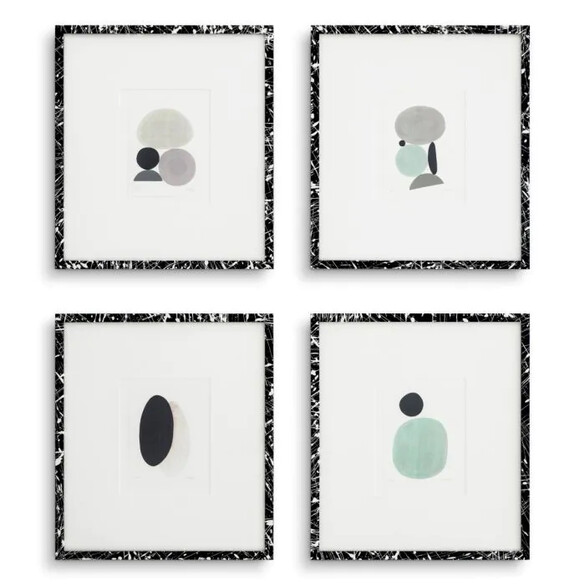 EICHHOLTZ Print Artworks by Valentina Ravagni 4er Set, 53x59 cm