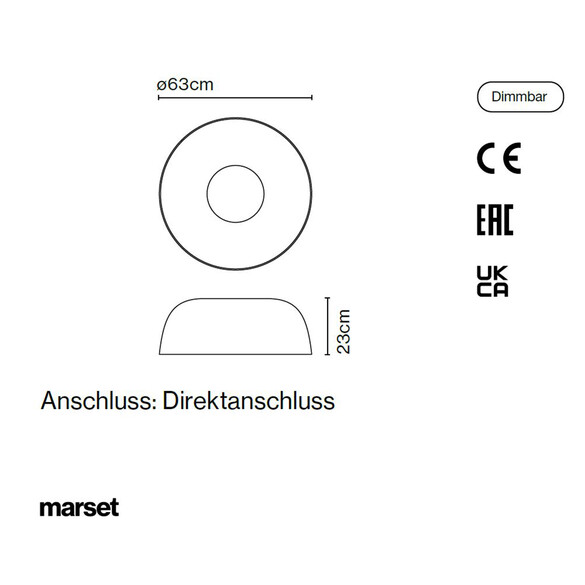 Marset Djemb C 65.23 LED-Deckenleuchte - SONDERPREIS