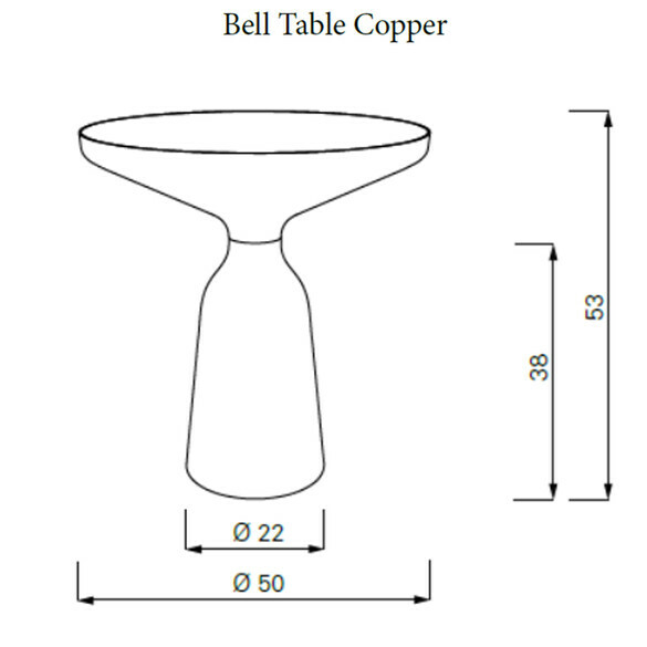 ClassiCon BELL SIDE TABLE Beistelltisch, Black Edition - SONDERPREIS