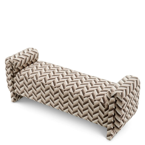 EICHHOLTZ Del Vale Sitzbank, Chevron brown