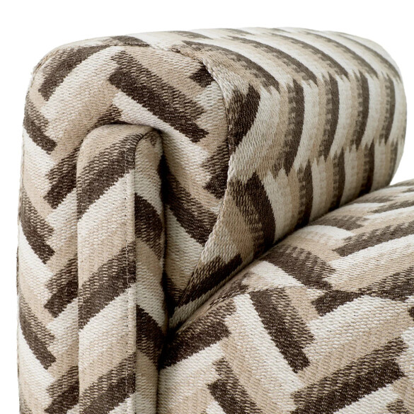 EICHHOLTZ Del Vale Sitzbank, Chevron brown