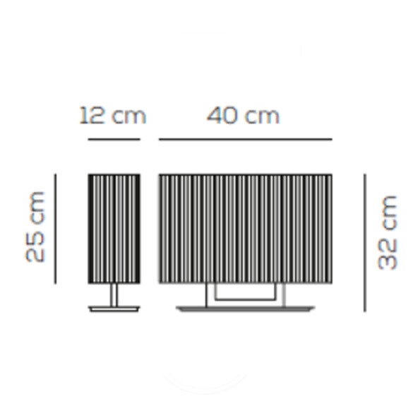 Axolight CLAVIUS LT P Tischleuchte in CHROM/WEI - SONDERPREIS