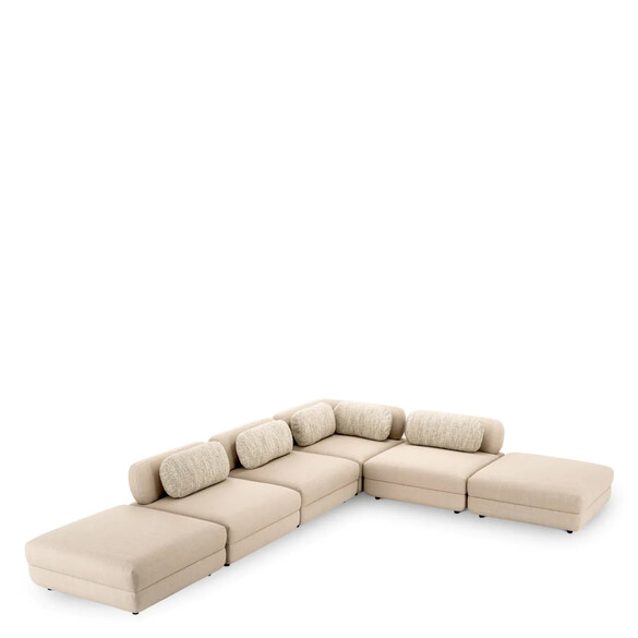 EICHHOLTZ Paulo Modulares Sofa - Ottoman Modul, Scalea sand