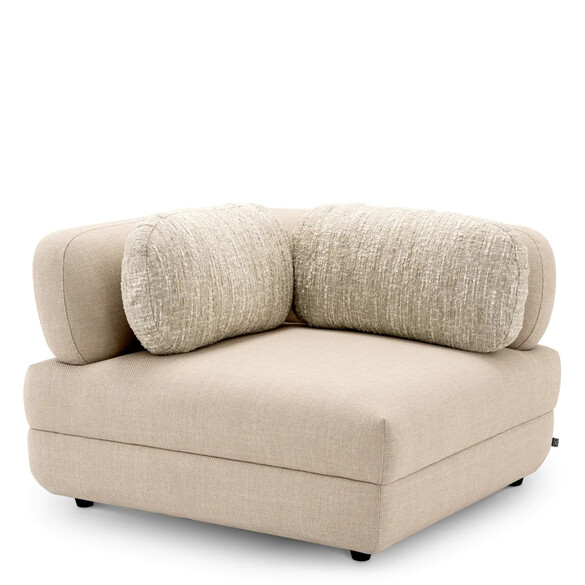 EICHHOLTZ Paulo Modulares Sofa - Eckmodul, Scalea sand & Boucl sonata cream