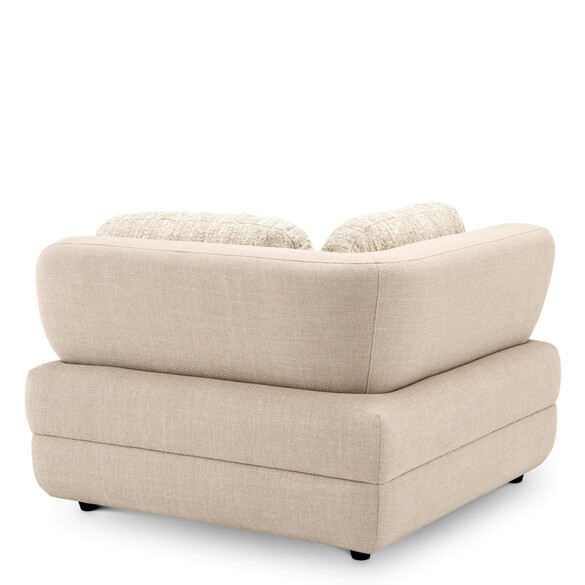 EICHHOLTZ Paulo Modulares Sofa - Eckmodul, Scalea sand & Boucl sonata cream