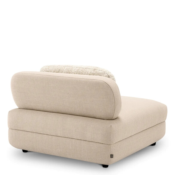 EICHHOLTZ Paulo Modulares Sofa - Mittelmodul, Scalea sand & Boucl sonata cream