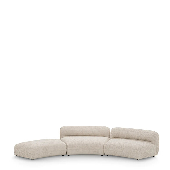 EICHHOLTZ Grande Avenue Modulares Sofa - Ottoman Modul, Creststone beige