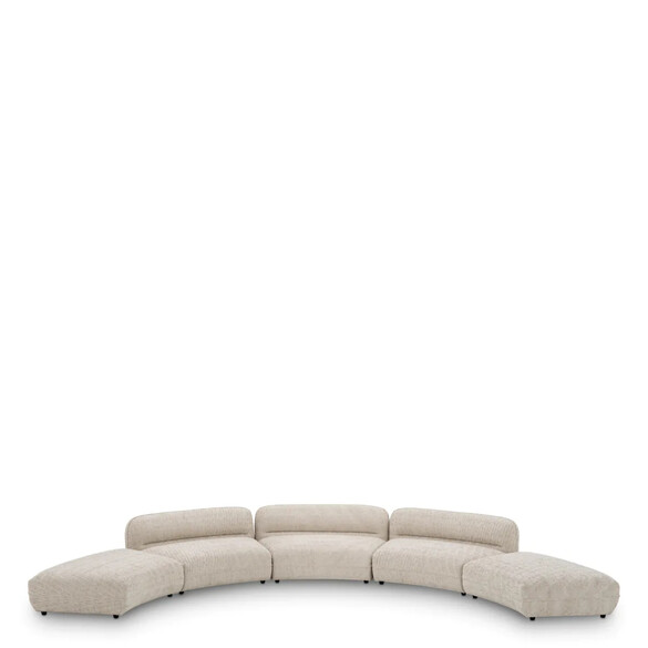 EICHHOLTZ Grande Avenue Modulares Sofa - Ottoman Modul, Creststone beige