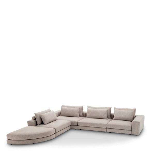 EICHHOLTZ Lounge Club Sofa 388 cm, Nuoro greige