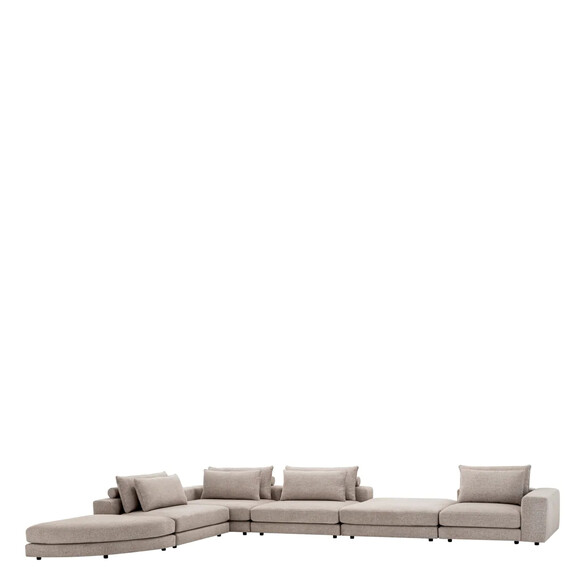 EICHHOLTZ Lounge Club Sofa 388 cm, Nuoro greige