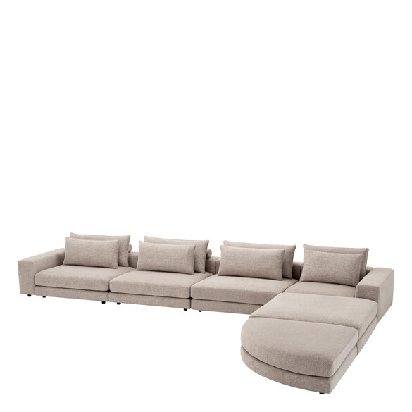 EICHHOLTZ Lounge Club Sofa 388 cm, Nuoro greige