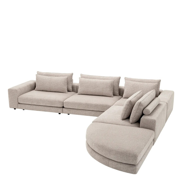 EICHHOLTZ Lounge Club Sofa 388 cm, Nuoro greige